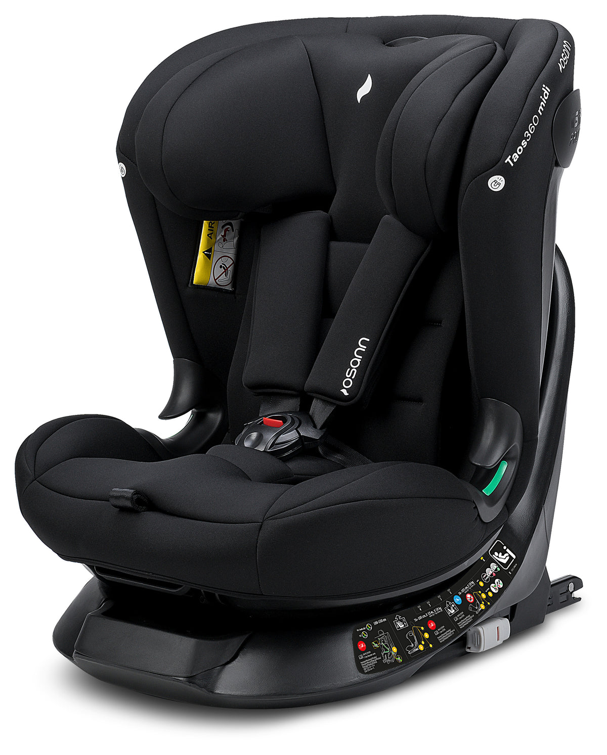 Seggiolino auto TAOS360 midi iSize da cm 76 a cm 150 altezza bambino - Da circa 9 mesi a circa 12 anni