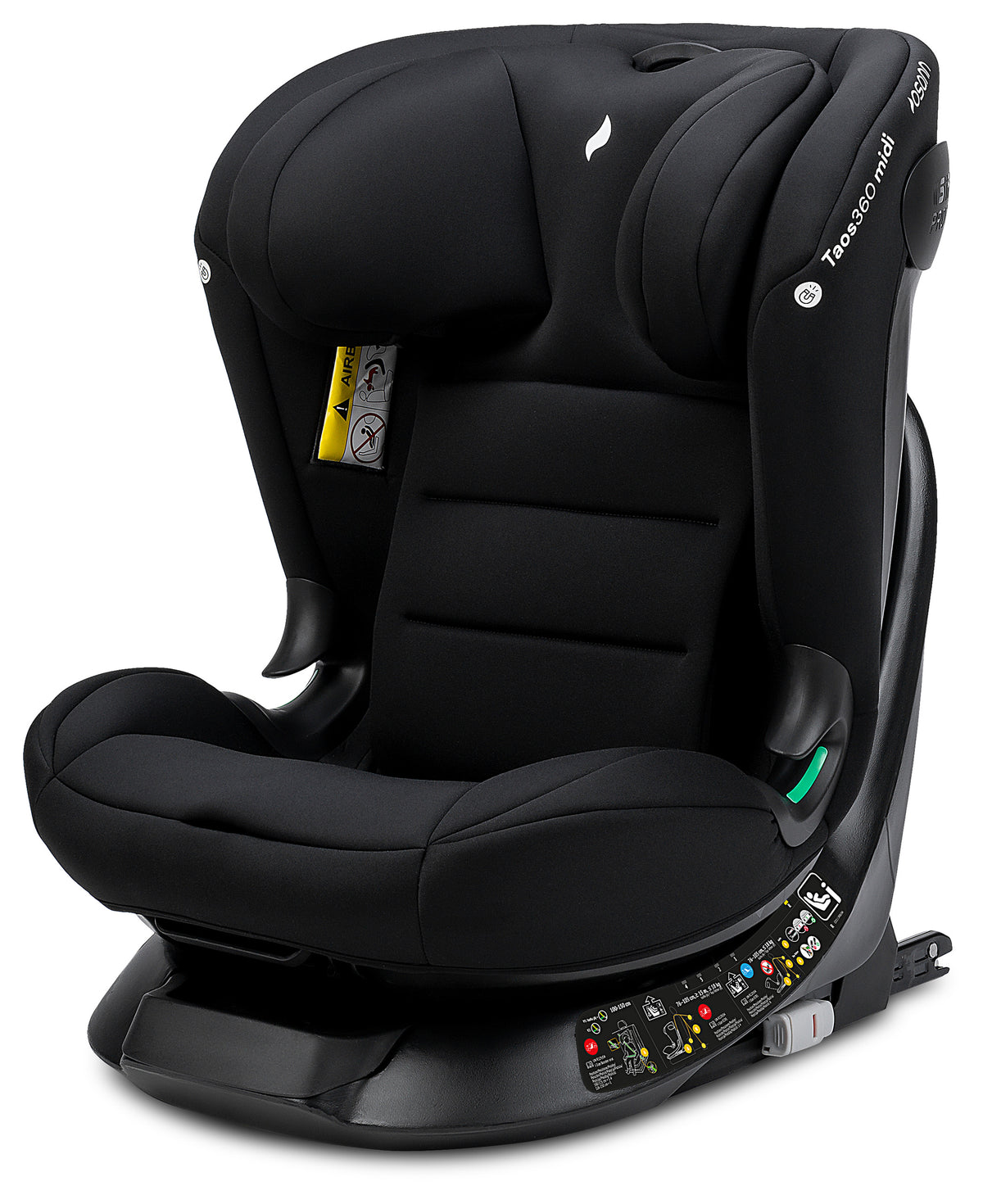Seggiolino auto TAOS360 midi iSize da cm 76 a cm 150 altezza bambino - Da circa 9 mesi a circa 12 anni