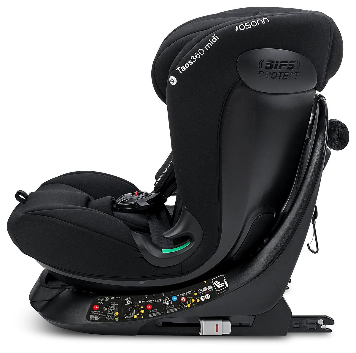 Seggiolino auto TAOS360 midi iSize da cm 76 a cm 150 altezza bambino - Da circa 9 mesi a circa 12 anni