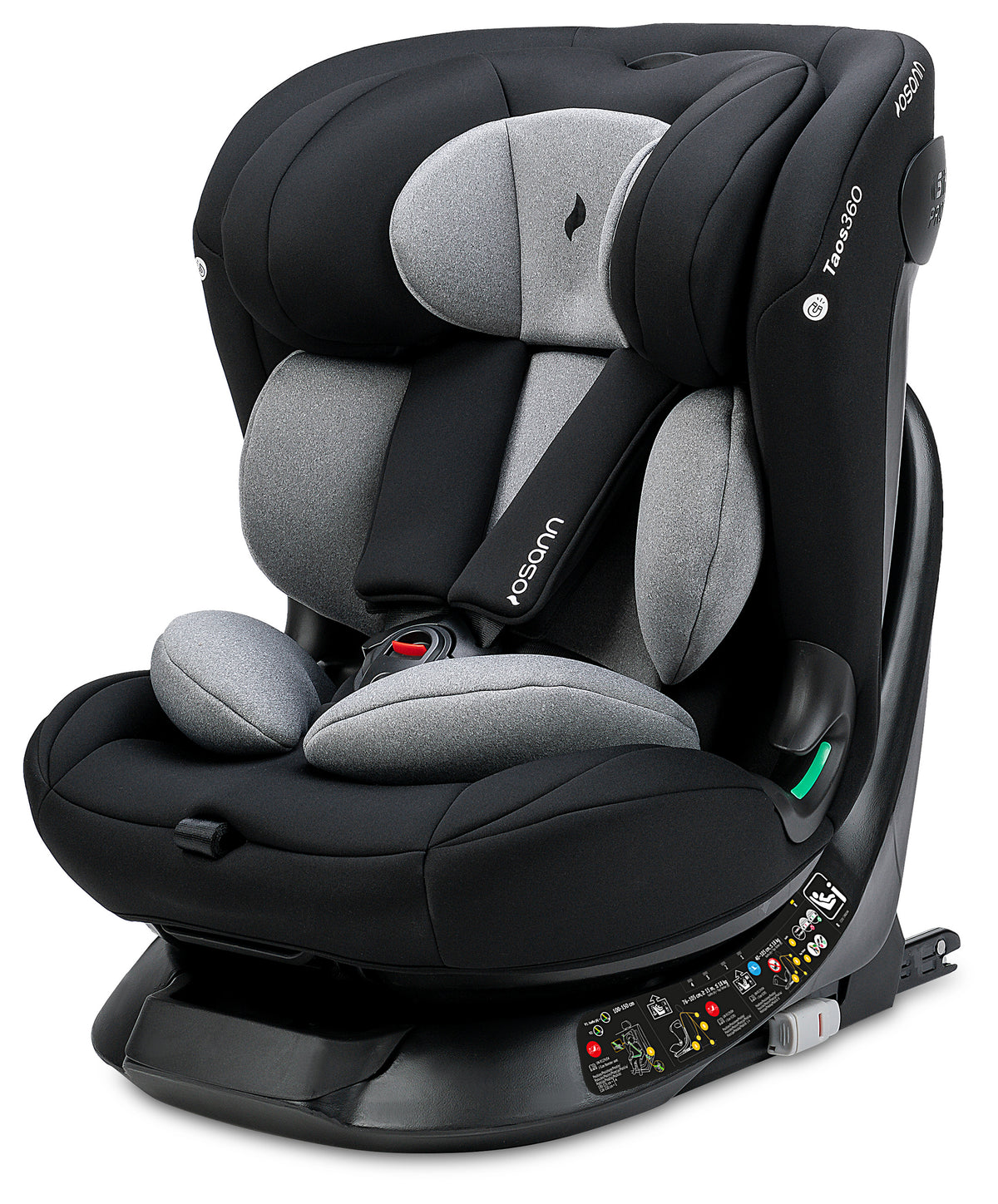 Seggiolino auto TAOS360 iSize da cm 40 a cm 150 altezza bambino - Dalla nascita a circa 12 anni