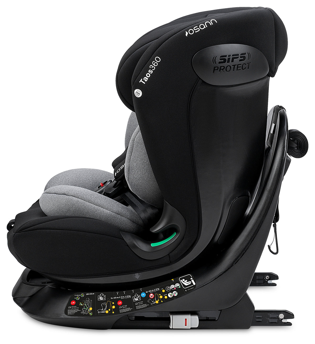 Seggiolino auto TAOS360 iSize da cm 40 a cm 150 altezza bambino - Dalla nascita a circa 12 anni