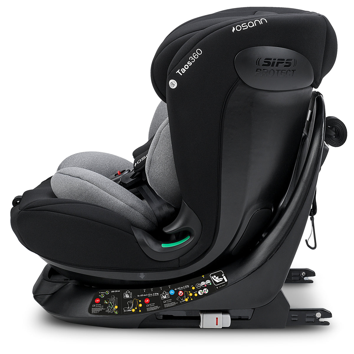 Seggiolino auto TAOS360 iSize da cm 40 a cm 150 altezza bambino - Dalla nascita a circa 12 anni