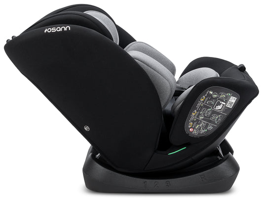 Seggiolino auto Huddle 3 isize da cm 40 a cm 150 dalla nascita a 12 anni installazione con cinture senza isofix